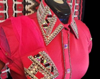Youth Western Show Shirt With Matching Blanket