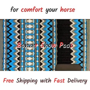 Western Show Pad, Show Pad, Horse Riding Pad, Saddle Pad, Saddle Blanket - Premium Quality, Custom Designs Available