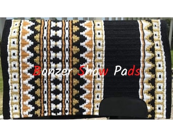 Western Show Saddle Pads and Blanket Custom Handwoven Show Pad