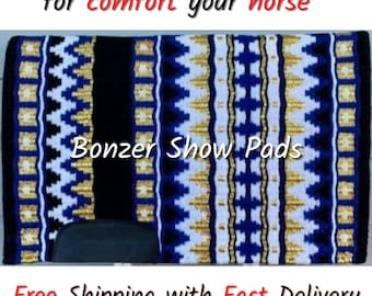 Western Show Pad custom saddle pad Western Saddle Pad Saddle blanket horse pad horse riding pad Showmanship Horsemanship