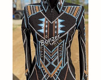 Handmade Western Show Jacket or Shirt for for Horse Riding