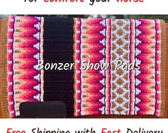 Bonzer Show Pad western Saddle blanket