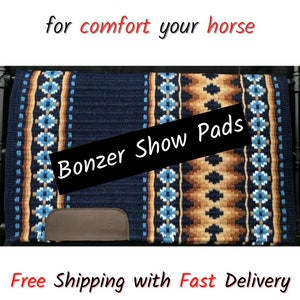 Best Quality Custom Western Show Pad Saddle Blanket - Horse Riding & Showmanship Saddle Pad - Perfect for Horsemanship