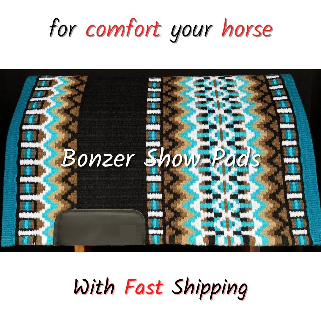 Western Show Pad Show Saddle Pad Horse Show Saddle Pads Hunter Show Pads Wool Saddle Blanket for