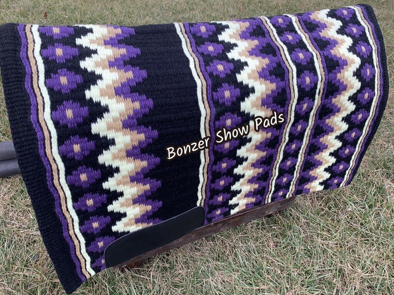 Wool Western Show Horse Trail SADDLE PAD Rodeo Blanket Tack 3884