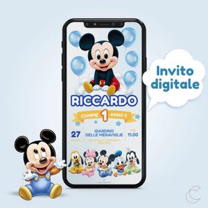Invito digitale TOPOLINO & Friends