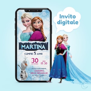 Invito digitale compleanno - FROZEN