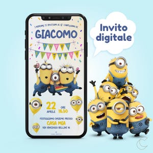 Invito digitale compleanno - MINIONS
