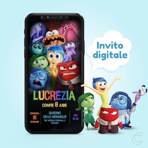 Invito digitale compleanno - INSIDE OUT
