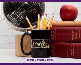 Fearless SVG, 2 Tim 1:7 SVG, Bible Verse SVG, Inspirational Svg, Motivational Svg, Hope Svg, Religious Svg, Spiritual Svg Cut Files