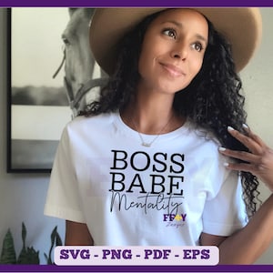 Boss Babe Mentality SVG, Boss Babe SVG, Boss Lady SVG, Girl Boss Svg, Entrepreneur Svg, Business Woman Svg, Cricut Silhouette Cut File