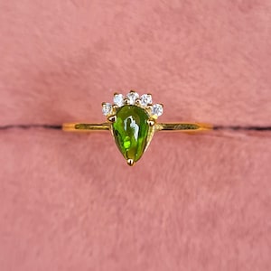 Handmade Tourmaline Cabochon Ring | Natural Gemstone Ring | Sterling Silver Ring | October Birthstone | Boho Gemstone Jewelry | Gift for Her