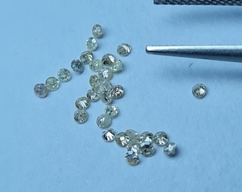 100% Natural 1.5mm Double Cut Diamond, Loose Round White Diamonds, Small Diamond for Jewelry Making, Tiny Diamond wholesale, April Birthston