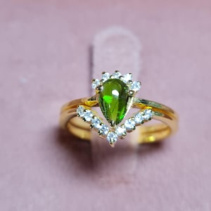 Handmade Tourmaline Cabochon Ring | Natural Gemstone Ring | Sterling Silver Ring | October Birthstone | Boho Gemstone Jewelry | Gift for Her