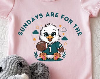 Body bébé football Philly Sunday Sports premier hayon match jour de match tenue pour bébé regarder le sport vêtements mignon bébé aigle cadeau baby shower
