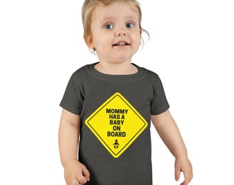 Mommy Has a Baby on Board, Baby on Board Tshirt, Baby Announcement Tshirt, Tiny Human On Board, Pregnancy Shirt, Gift for New Mom