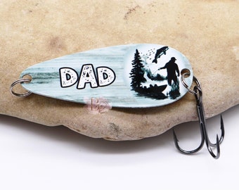 Señuelo de pesca para papá: regalos para papá, Día del Padre, cumpleaños, Navidad, equipo de pesca, camping