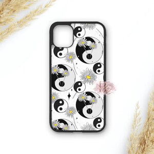 Yin Yang Daisy Phone Case iPhone Case Samsung Case Floral Gifts For Women Cute Phone Case Gift For Her Girls Gift iPhone Samsung