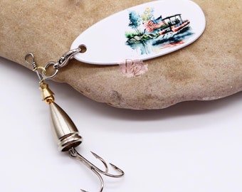 Señuelo para pontón: regalos de pesca para hombres, cumpleaños, Navidad y equipo de pesca.