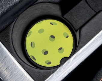 Pickleball Car Coaster, Pickleball Gift Unique Christmas Gift for Pickleball Lovers Soapstone Coaster Set Cup Holder Insert Car Accessories