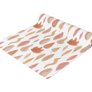 Fall Table Runner Thanksgiving Tablecloth Runner Colorful Autumn Leaves ...
