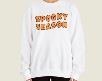 Spooky Season Sweatshirt Spooky Halloween Sweatshirt Spooky Season Shirt Casual Halloween Wear Funny Halloween Sweater Spooky Season Vibes