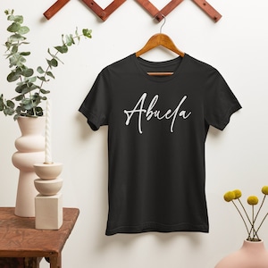Abuela Mother&#39;s Day gift for Grandma, Abuela shirt Abuelita Gift, Soft Bella Canvas 3001 T-shirt, 8 colors