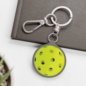 Pickleball Keychain, Pickleball Gift Christmas Gift for Pickle ball Lover, Pickleball Team Gift Keyring Tag, Pickleball Accessories, Key Tag