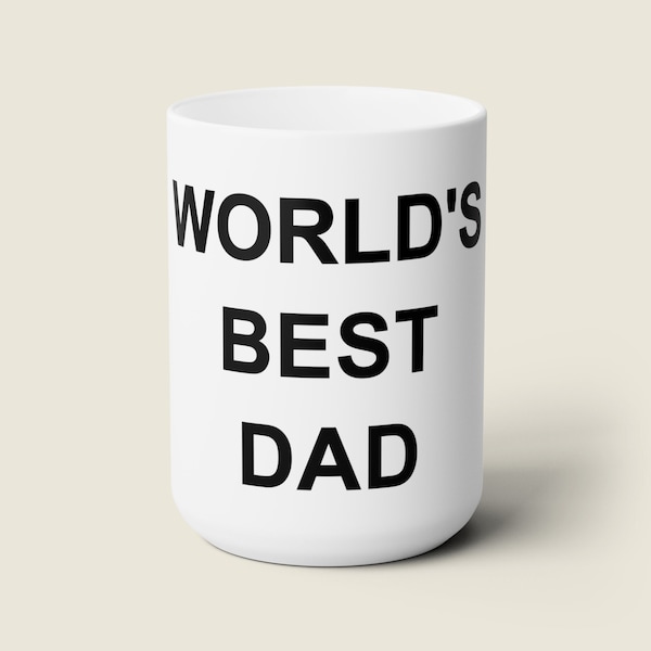 World's Best Dad Mug Office Parody The Office Inspired Gift for Dad, Screen Accurate, Fathers Day Gifts Funny Father's Day The Office Cup