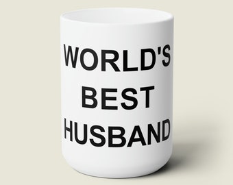 Worlds Best Husband Mug The Office Gift for Spouse Christmas Gift Husband Birthday Gift Funny Office Gift for Husband, World&#39;s Best Husband