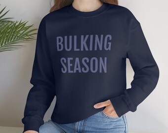 Winter pump cover BULKING SEASON Sweatshirt Gym motivation for Holiday GAINS, 6 colors