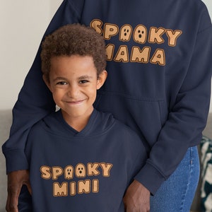Spooky Mama and Mini Hoodie Custom Halloween Hoodie Spooky Mama and Spooky Mini Hoodie Spooky Hoodie for Mom and Me -- DM for Customization