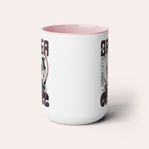 Gamer Girl Accessory Mug, Pink Gaming Gift for Gamer Girl Gifts for Video Gamer Pink Gaming Accessories, Two-Tone 15 oz Coffee Mug image 2