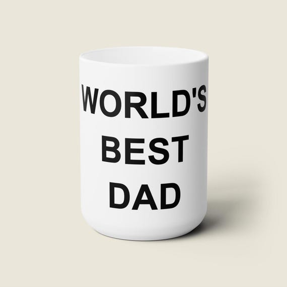 World's Best Dad Mug Office Parody The Office Inspired Gift for Dad, Screen Accurate, Fathers Day Gifts Funny Father's Day The Office Cup