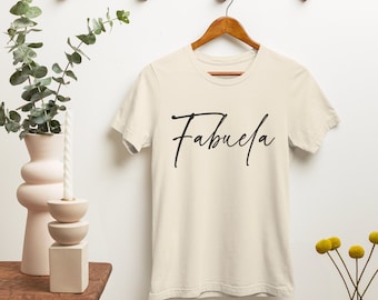 Camicia Fabuela, regalo per la festa della mamma per Abuelita, divertente maglietta della nonna latina, Regalo para una Abuela Fabulosa El Dia De La Madre Camisa De Nietos