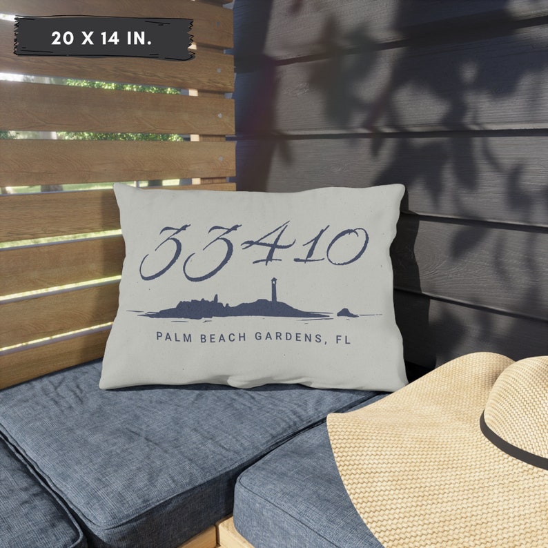 Anpassad postnummerkudde Postnummerpresent Utomhuskudde Personliga stadsminnessaker Present med nautiskt tema Kusthuskudde Strandheminredning bild 1