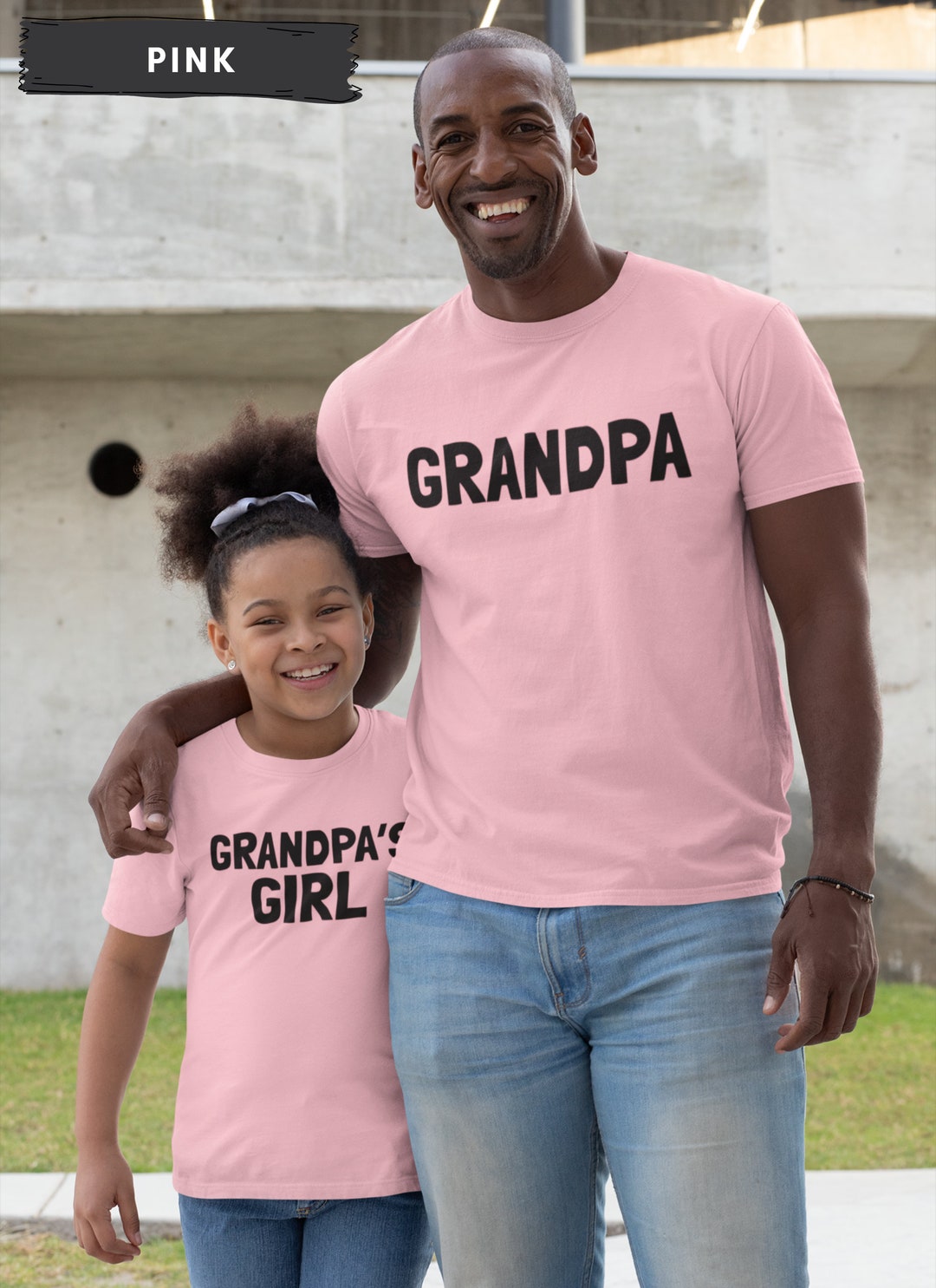 Grandpa's Girl Matching Shirts for Grandpa and Granddaughter Fathers