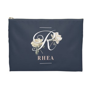 Monogrammed Makeup Bag Custom Bridesmaid Gift Personalized Bachelorette Party Gift Monogram Makeup Bag Bachelorette Monogram Gift for Bride