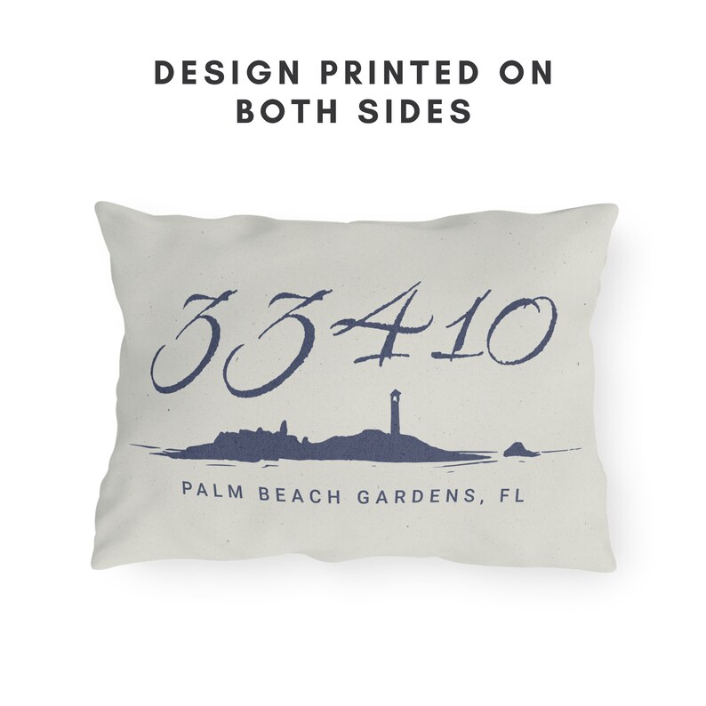 Anpassad postnummerkudde Postnummerpresent Utomhuskudde Personliga stadsminnessaker Present med nautiskt tema Kusthuskudde Strandheminredning bild 4