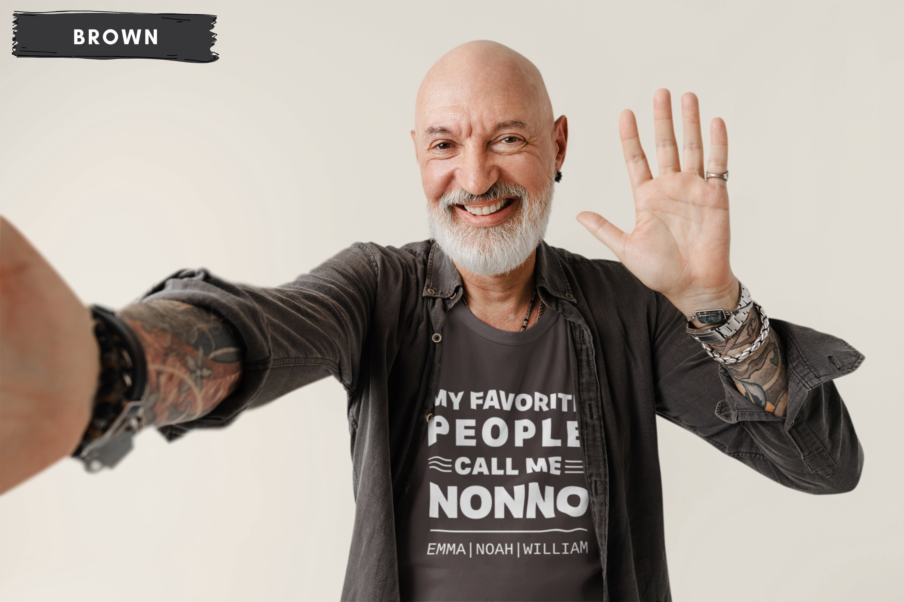 Maglietta Personalizzata Nonna/Nonno &ndash; Regalo Unico Con Frasi, Cotone 100% Uomo, #O #P1 #A