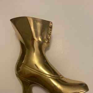 Vintage brass boot