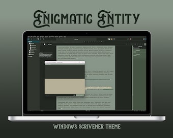 Windows Scrivener-tema | Enigmatic Entity