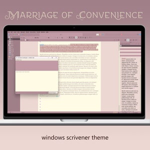 Tema de Windows Scrivener / Matrimonio de conveniencia