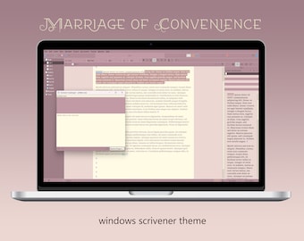 Scrivener Windows Theme | Marriage of Convenience