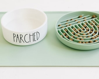 Personalized Ceramic Dog Bowls, Water Bowls, Ceramic bowl for dogs, Personalized Dog bowl, Modern Dog Bowl, Gift for Dog Mom,