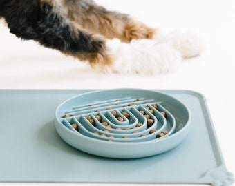 Dog Bowls, Feeding Mats, Slow feed bowl for dogs, Slow feed bowl for cats, Personalized Dog bowl, Modern Dog Bowl, Gift for Dog Mom,