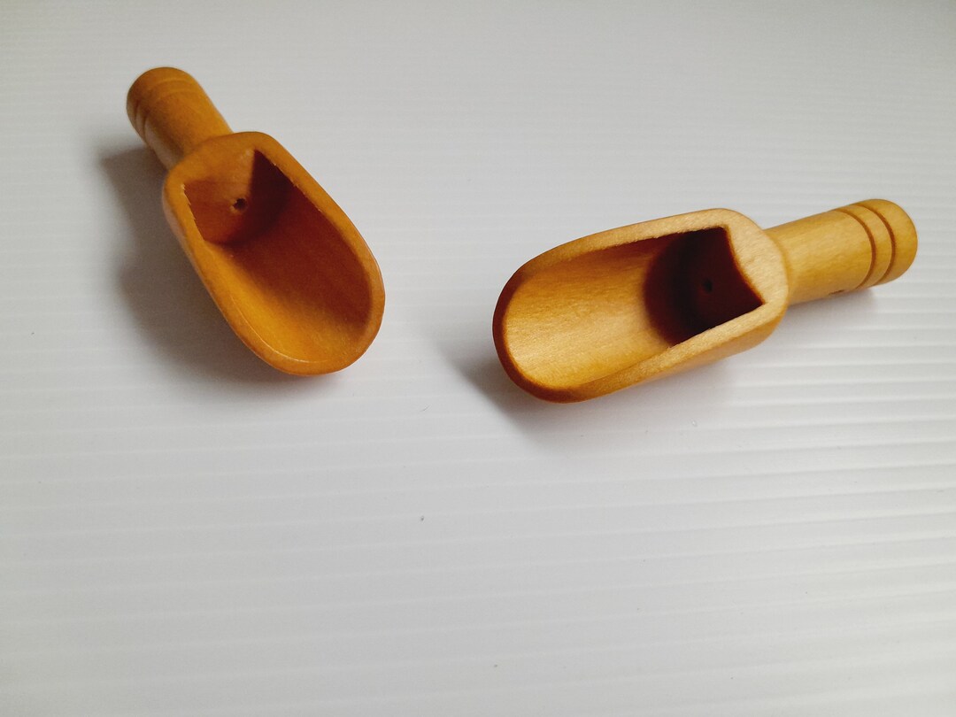 Mini Wooden Scoop Bath Salts, Spices, Coffee, Mini, Wooden, Scoop