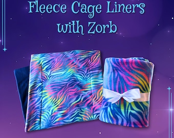 Fleece Cage Liners made with Zorb