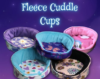Fleece Cuddle Cup: Small Pet Bed for Guinea Pigs, Hedgehogs