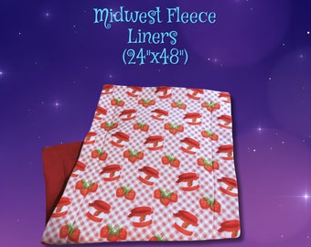 24"x48" Midwest Fleece Cage Liner -  for Guinea Pigs and other Small Pets